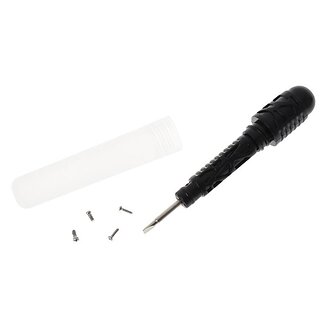 Fako Bijoux - Bril Reparatie set - Reparatieset - Reparatie Set voor Bril - Bril Schroevendraaier - 2in1 - Inclusief Schroefjes - Brilaccessoires - Kunststof