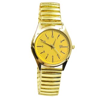 Fako - Horloge - Rekband - Geneva - Ø 32mm - Goudkleurig