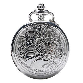 Fako - Zakhorloge - XXL - Geo - Ø 47mm - Zilverkleurig