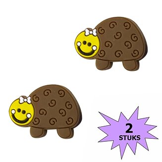 Fako Bijoux - Tennisdemper - Schildpad - Bruin - 2 Stuks