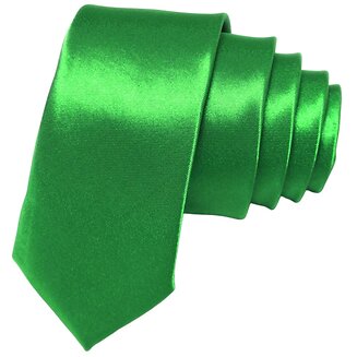 Fako Fashion - Skinny Stropdas - Effen - 145cm - Groen