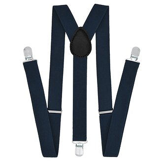 Fako Fashion - Bretels - Effen - 100cm - Navy Blauw