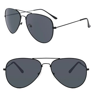 Fako Sunglasses - Kinder Pilotenbril - Piloot Zonnebril - Jongens Zonnebril - Meisjes Zonnebril - Zwart