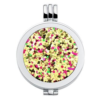Fako Bijoux - Munthouder Classic + Munt Confetti - Goudkleurig