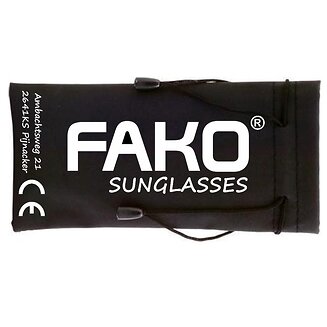 Fako Sunglasses - Zonnebrillen Etui - Stof - 9x18cm - Zwart