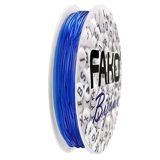 Fako Bijoux - Elastisch Nylon Draad - Sieraden Maken - 0.6mm - 9 Meter - Blauw