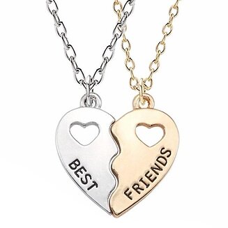 Fako Bijoux - Vriendschapsketting - Open Hartjes - Goud- & Zilverkleurig