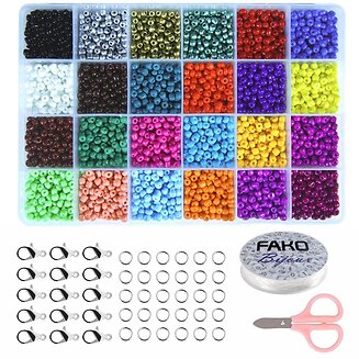 Fako Bijoux - DIY Kralen Set - Glas Zaad Kralen - Sieraden Maken - 4mm - 4800 Stuks