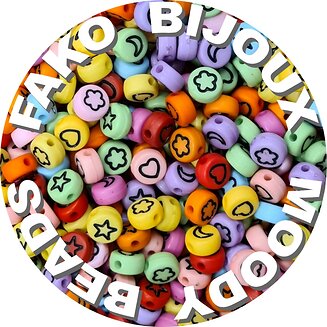 Fako Bijoux - Moody Mix Kralen - Acryl - 7mm - Sieraden Maken - 250 Stuks - Mix