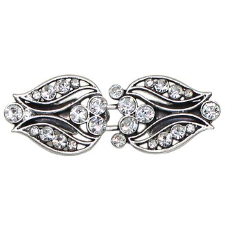 Fako Bijoux - Vestsluiting Classic - Vestclip - Tulpen - Zilverkleurig