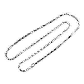 Fako Bijoux - Schakelketting Staal - RVS - Ronde Venetiaanse Schakel - 3mm - 70cm - Zilverkleurig