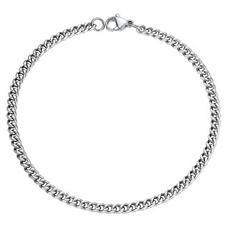 Fako Bijoux - Schakelarmband Gourmet - Cuban Link - Staal - RVS - 3mm - 16cm - Zilverkleurig