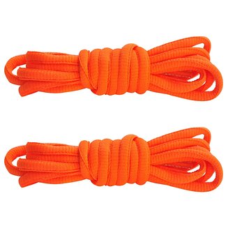 Fako Fashion - Schoenveters - Ovaal - Soft -  6mm - 100cm - 1 Paar - 2 Stuks - Oranje