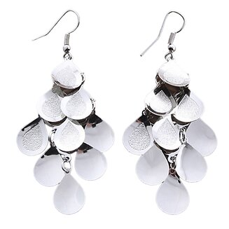 Fako Bijoux - Oorbellen - Aluminium - Kleine Druppels - Zilverkleurig