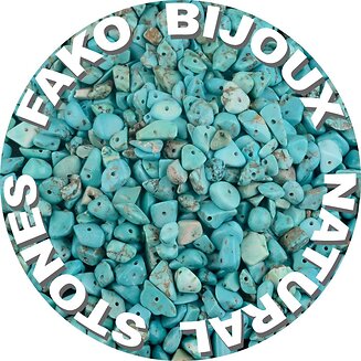 Fako Bijoux - Stukjes Natuursteen - Natuursteen Chips - Stukjes Onregelmatige Natuursteen Split In Doosje - 5-8mm - 60-70 Gram - Groene Turquoise