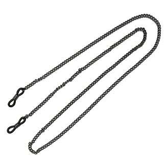 Fako Bijoux - Brillenkoord - Schakelketting - Antraciet - 3mm - 67cm