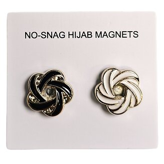 Fako Bijoux - 2x Magnetische Broche - Hoofddoek Magneet - Sjaal - Hijab - Abaya - 17mm - 2 Stuks - Swirl